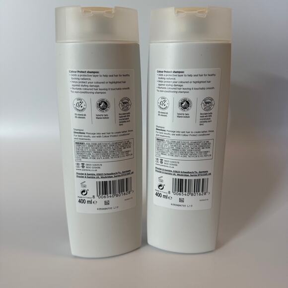 Pantene Pro V Colour Protect Shampoo for Coloured Hair 400ml Lot of 2 - Picture 3 of 4